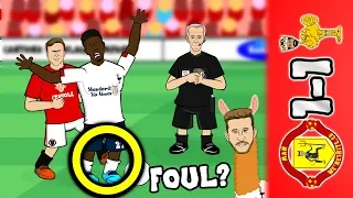 📺MAN UTD vs LIVERPOOL 1-1📺 Origi fouled? Rashford & Lallana Goals (2019 Parody Highlights)