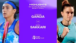 Caroline Garcia vs. Maria Sakkari | 2023 Guadalajara Semifinal | WTA Match Highlights