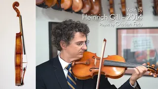 Heinrich Gill 2014 X7 violin/ Cristian Fatu / at the Metzler Violin Shop