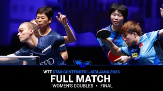 FULL MATCH | DE NUTTE / NI vs WANG / KUAI | WD F | #WTTLjubljana 2023