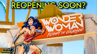 Magic Mountain Updates This Week! Wonder Woman, Jet Stream & More