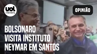 Bolsonaro em Santos: Presidente faz motociata e visita Instituto Neymar no litoral de SP