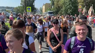 Racibórz. Wyjście pielgrzymki na Jasną Górę