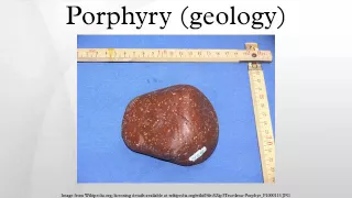 Porphyry (geology)