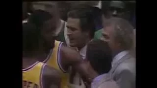 Kevin McHale Clotheslines Kurt Rambis