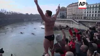 Fearless swimmers start 2013 with a plunge into icy water