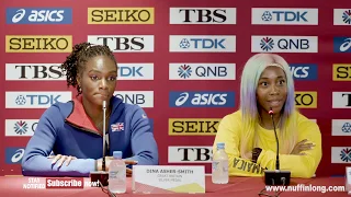 HIGHLIGHTS OF SHELLY ANN & MARIE JOSE TA LOU 100M PRESS CONFERENCE | World Athletics Championship 19