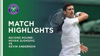 Novak Djokovic vs Kevin Anderson | Second Round Highlights | Wimbledon 2021