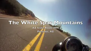 2007 Triumph Bonneville Black Traveling Through The White Spar Mountains, Prescott, AZ