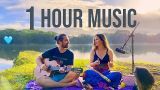 Morning Music - Wake up with Guitar, Flute, Jaw Harp, Spirit Drums - 1 hour sound meditation