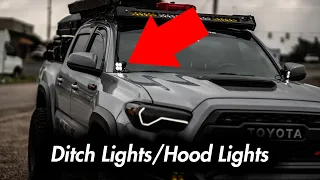 Toyota Tacoma - How to Choose and Install Ditch Lights aka Hood Lights