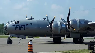 B-29 Superfortress FiFi starting up