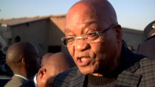 President Jacob Zuma visits families of murdered police officers