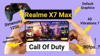 Realme X7 Max  call of duty default Graphics [ Needs lot of optimization]🔥🔥🔥