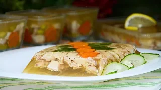 БЫСТРЫЙ ХОЛОДЕЦ ИЗ КУРИЦЫ, ну Очень простой и Вкусный рецепт. КАК ПРИГОТОВИТЬ ХОЛОДЕЦ ☆ Видео Рецепт