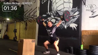 Kollias Nikolaos, Athens Throwdown, Qualification WOD 3