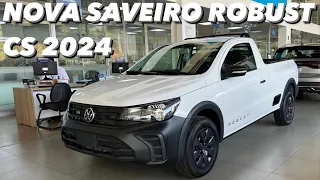 Nova VW Saveiro Robust 2024 - Versão de entrada Vale 95 MIL Reais?! (4K)