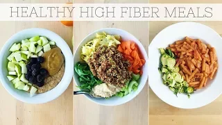 HIGH FIBER DIET | Full Day of Eating Plant-Based Meals