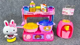 7 Minutes Satisfying with Unboxing Cute Pink Rabbit Kitchen Set Toys Laundry Set Collection ASMR
