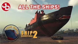 Exploring the biggest ships ever! Ship Graveyard Simulator 2 - Steel Giants DLC