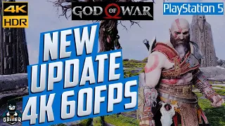 God of War 4 4K 60FPS - NEW UPDATE PS5