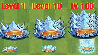 PVZ2 9.3.1 Ice Weed and all Plants level 1 vs level 100 | PVZ2 MK