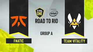 CS:GO - Fnatic vs. Team Vitality [Dust2] Map 1 - ESL One: Road to Rio - Group A - EU