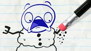 Pencilmate has a Meltdown! -in- SNOW MAN'S LAND - Pencilmation Cartoons