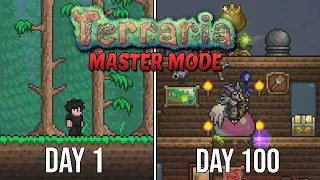 I Spent 100 Days In Terraria MASTER Mode and Here's What Happened