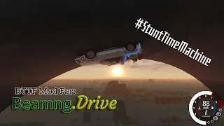 Using The DeLorean Time Machine To Do Stunts In Beamng. Drive!