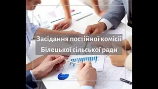 Засідання постійної регламентної комісії Білецької сільської ради  31. 01. 2022 року