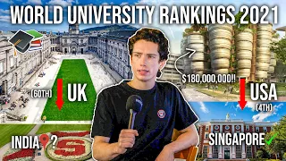 The Official WORLD University Rankings 2021 (Reacting to Best & Worst Universities!)