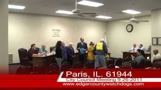 Paris, Illinois  City Council 9-26-2011.mov