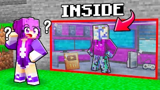 How to Build a SECRET GAMING ROOM in Minecraft!