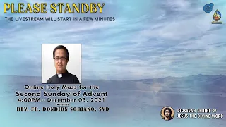 LIVE NOW | Online Holy Mass at the Diocesan Shrine for Sunday, December 05, 2021 (4pm)