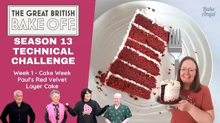 Bake Angel takes on The Great British Bake Off Season 13 Episode 1 | Red Velvet Cake FAIL!