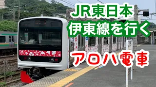 【伊豆急3000系】アロハ電車がJR東日本伊東線を走る