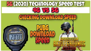 5G vs 4G PUBG DOWNLOAD SPEED Test ||  ( 5G vs 4G Phone Comparison )