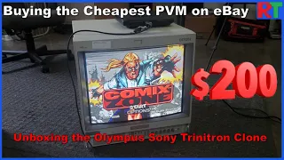 Buying the Cheapest BIG PVM CRT on eBay! - Olympus OEV 202 / Sony PVM 1953MD Clone