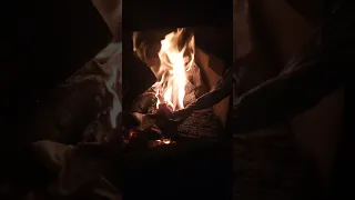 Satisfying Paper burning in the fire