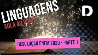 Linguagens / Português - Resolução Enem 2020 Parte 1 - Aula ao vivo (2023)