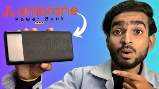 Ambrane 27000mAh power bank, 20w fast charging | Price from Rs.2499