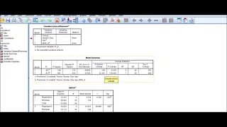 Analyzing and Reporting Control Variables in Hierarchical Regression Model in SPSS