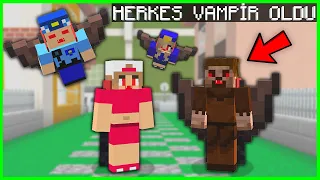 ŞEHİRDE HERKES BİRBİRİNİ ISIRDI, VAMPİR OLDU! 😱 - Minecraft