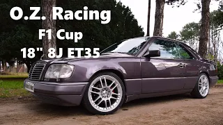 OZ Racing F1 CUP 18" wheels on Mercedes w124 Coupe