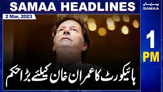 Samaa News Headlines 1PM | SAMAA TV | 2nd March 2023