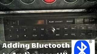 Audi Concert Bluetooth install!!!! EASY (STEP BY STEP)