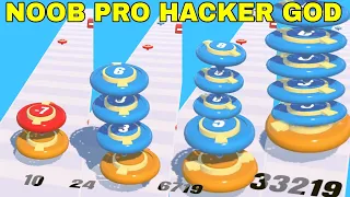 NOOB VS PRO VS HACKER VS GOD   in Spinner Run