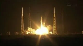 SpaceX craft on way to ISS in first supply run