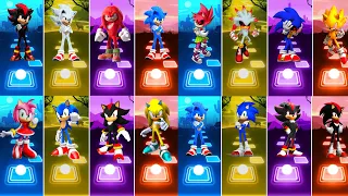 All Video Meghamix - Shadow The Hedgehog - Silver The Hedgehog - Knuckles The Echidna || Tiles Hop🎯🎶